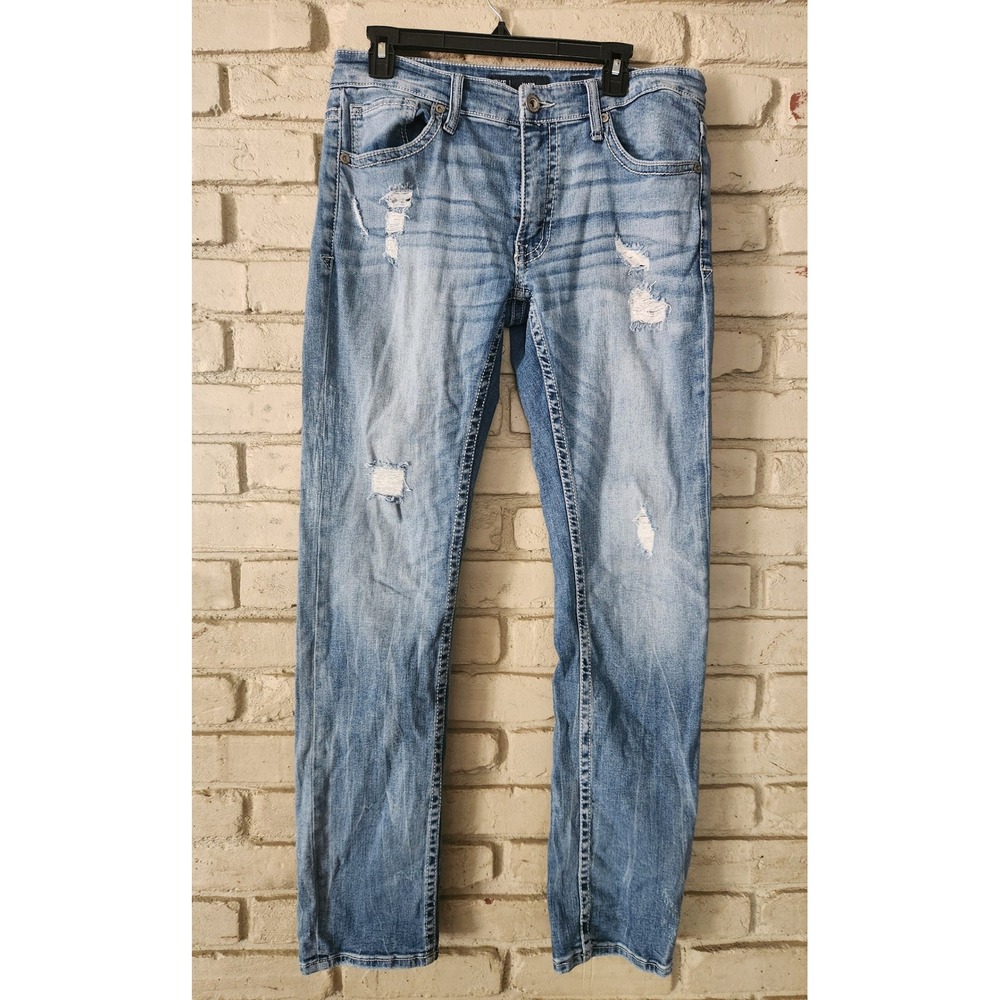BKE Mason Relaxed Straight Distressed Jeans